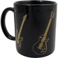 Coffee Mug Black and Gold Series Guitar 11 oz.